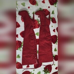 Gorgeous Flaming Red Boots